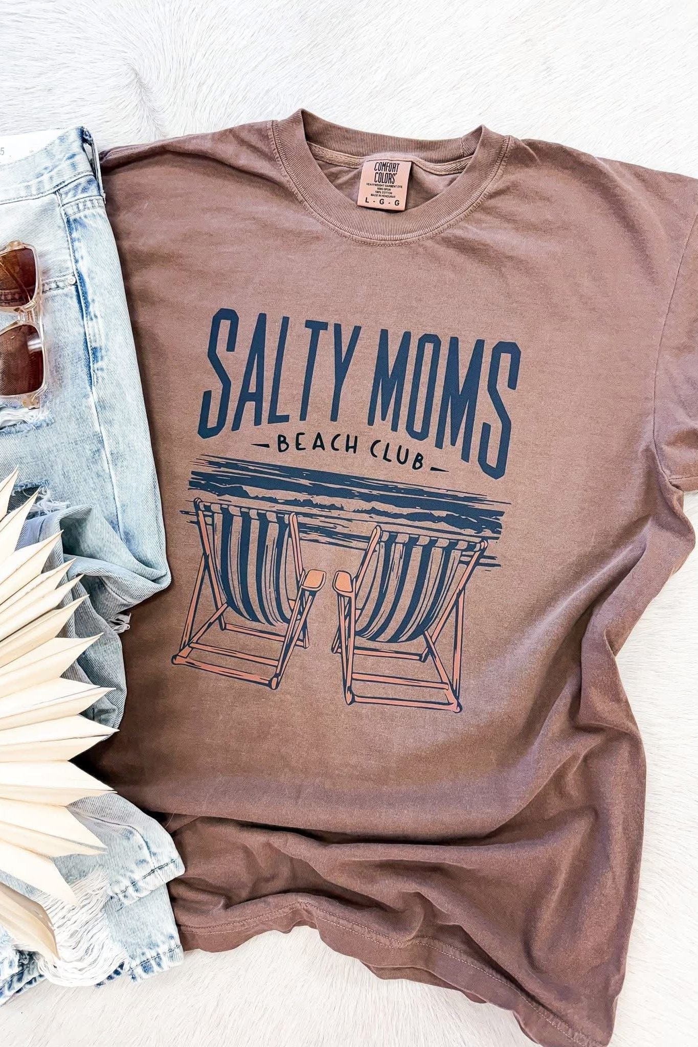 Salty Moms Beach Club Tee
