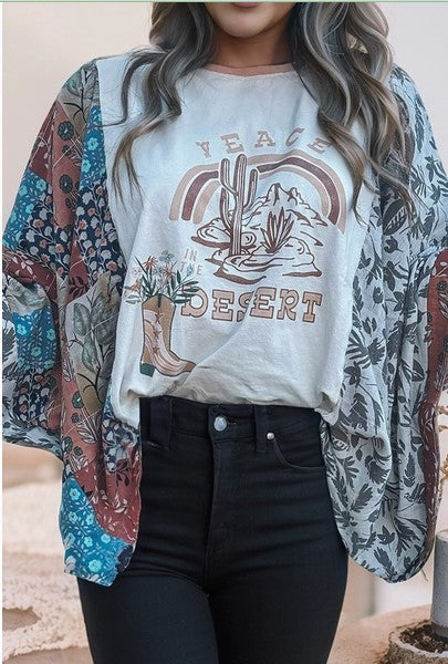 Peace in the Desert Patchwork Tee