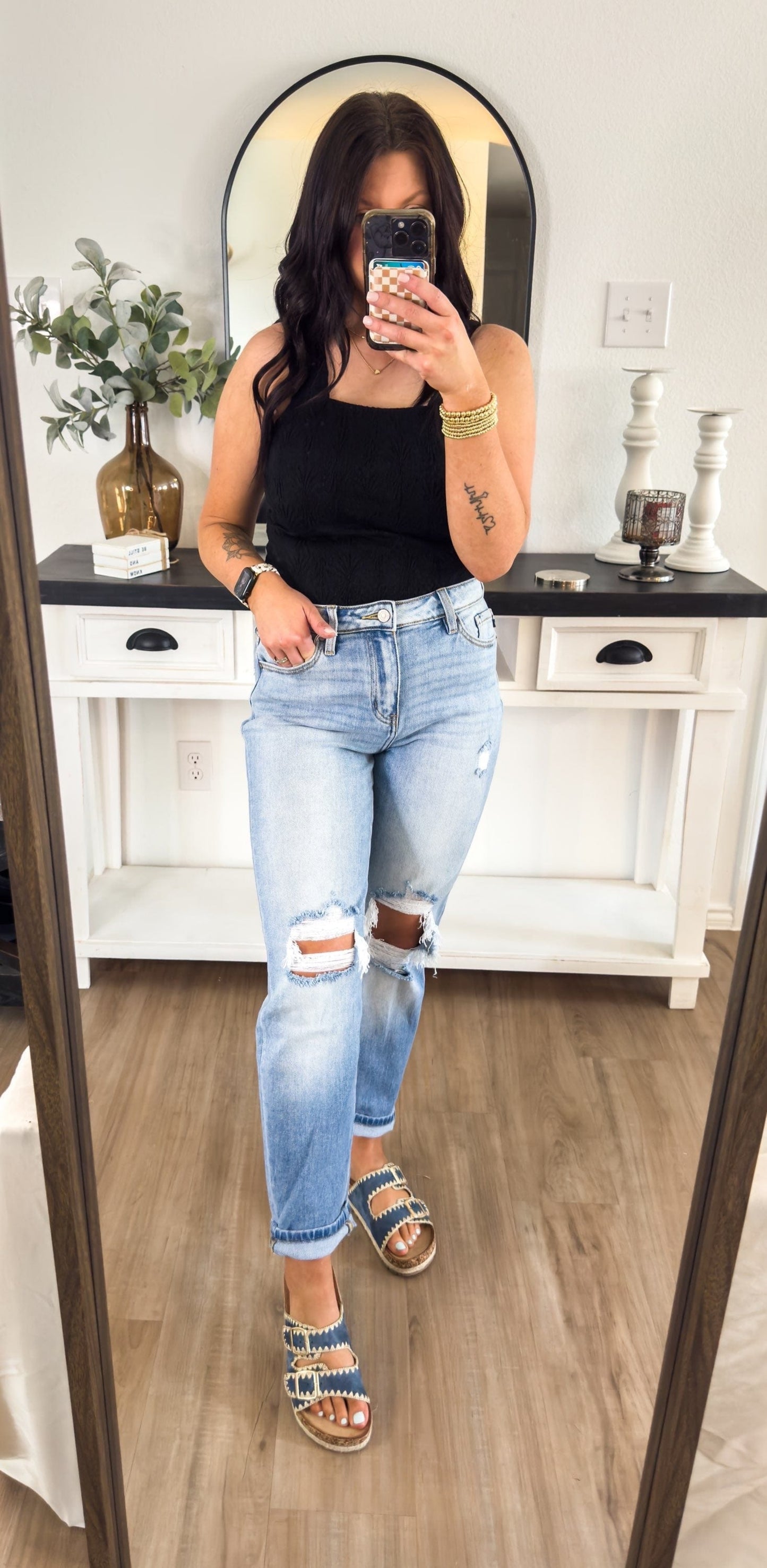 Kancan High Rise Mom Jeans