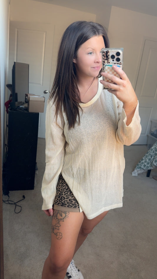 Mellow Mesh Cotton Top