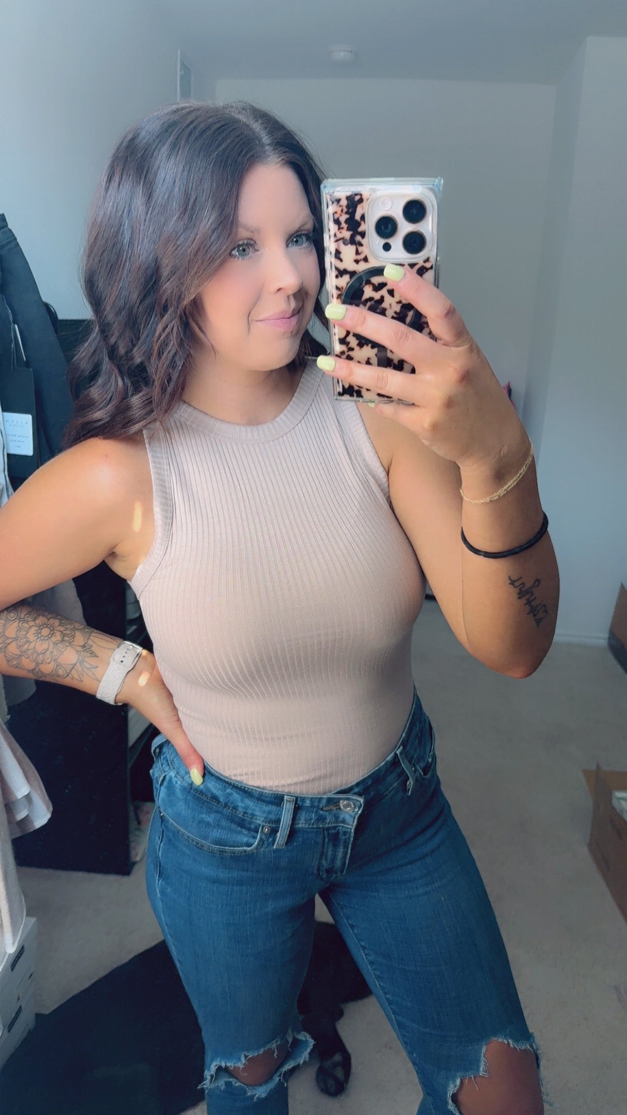 Stella Ribbed tank top