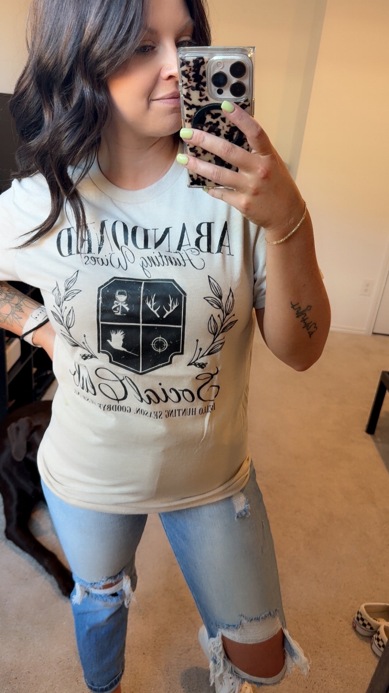 Abandoned Hunting Wives Social Club Tee