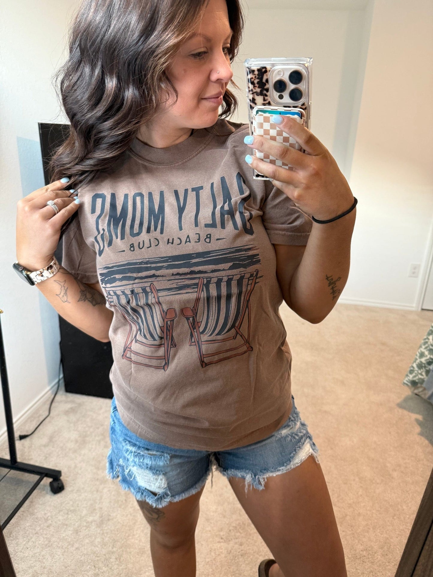 Salty Moms Beach Club Tee