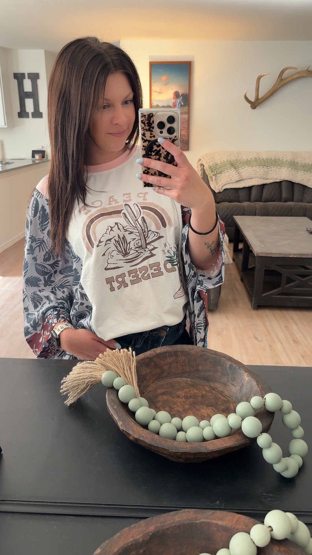 Peace in the Desert Patchwork Tee