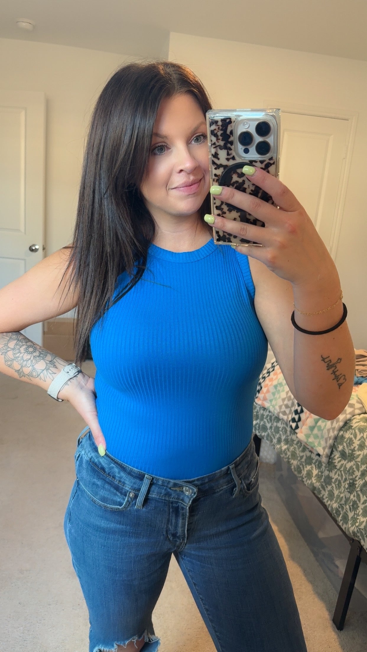 Stella Ribbed tank top