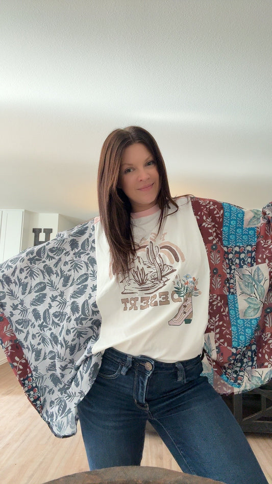 Peace in the Desert Patchwork Tee