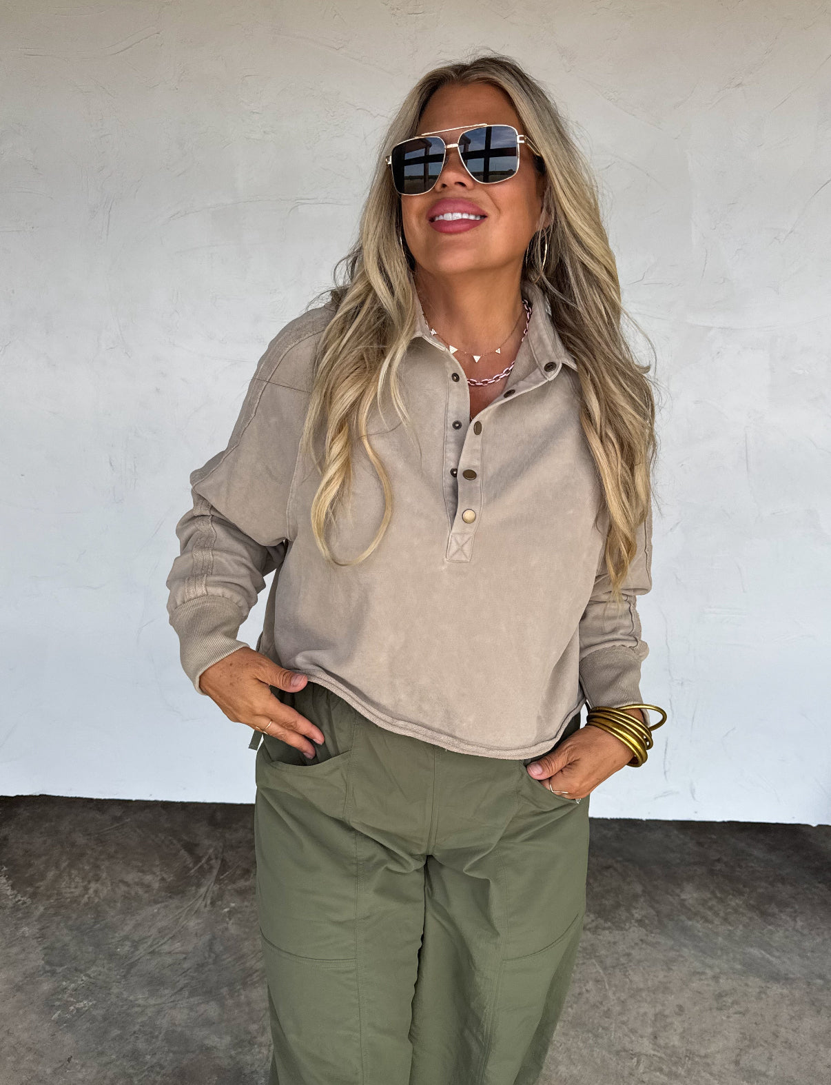 Marley Button Down Sweatshirt