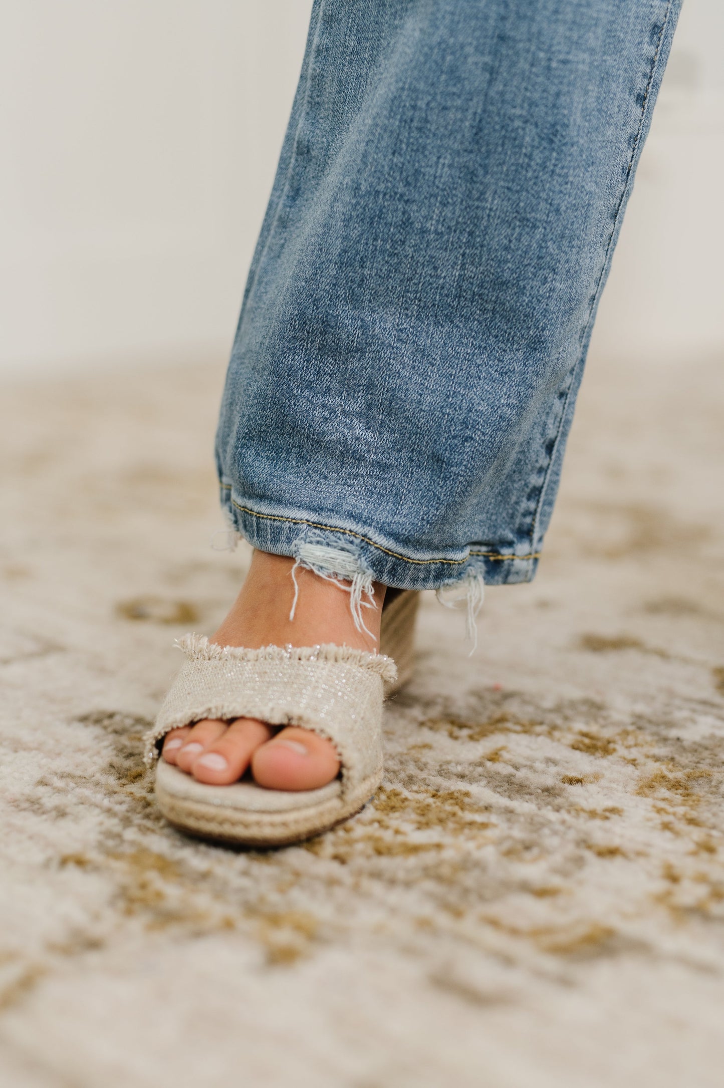 Lorena Mid Rise Vintage Wash Bootcut Jeans - Ave