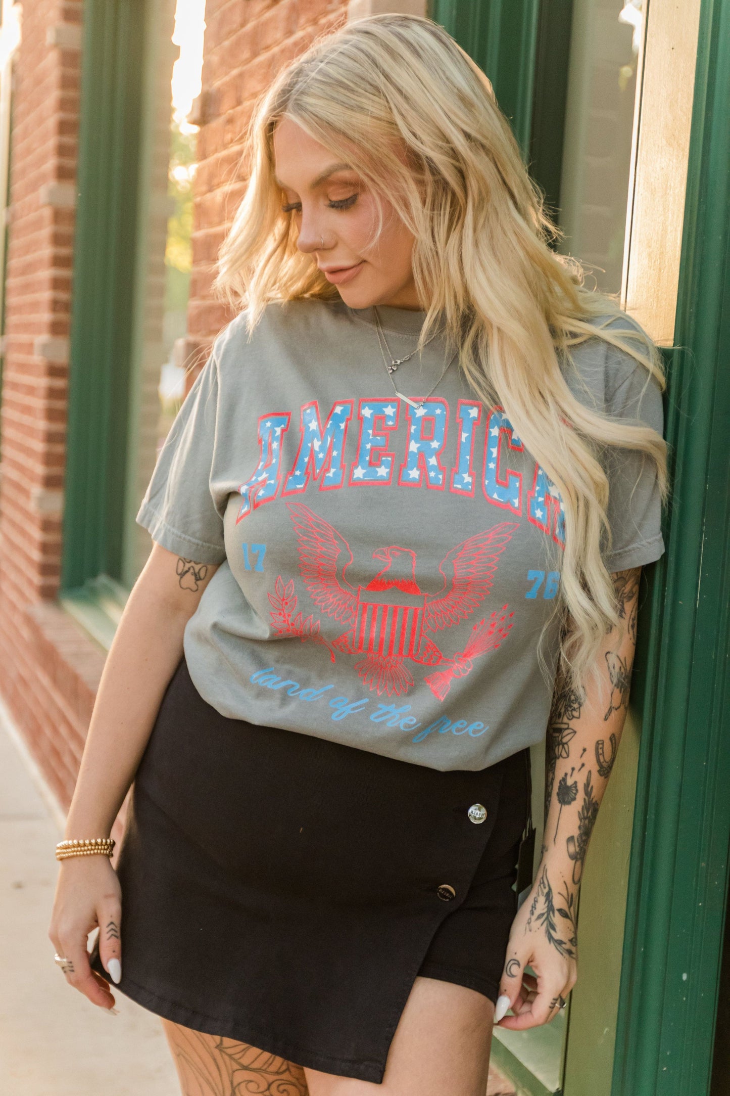 America Land Of The Free Graphic Tee