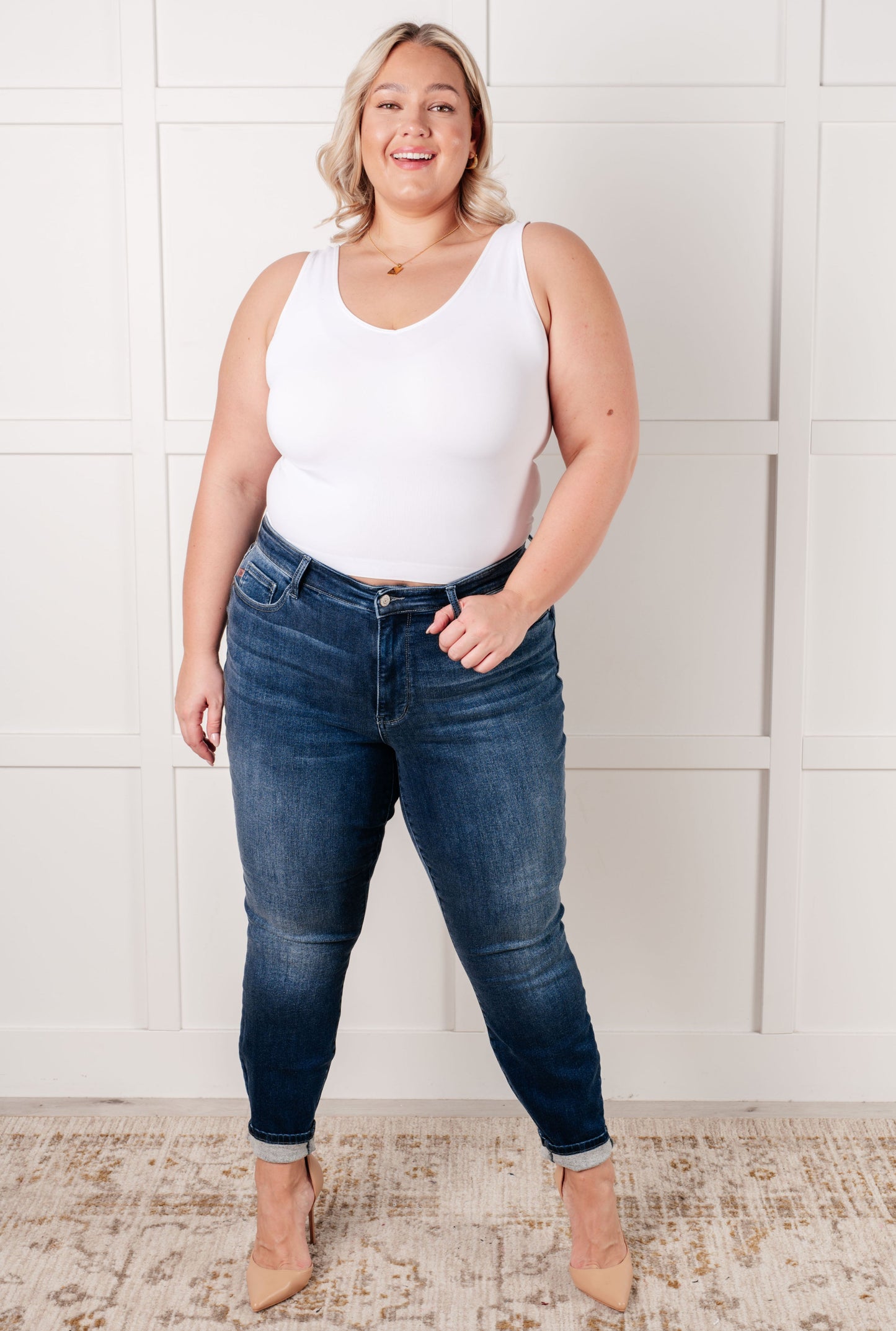 Skylar Mid Rise Thermal Vintage Skinny Jean - Ave