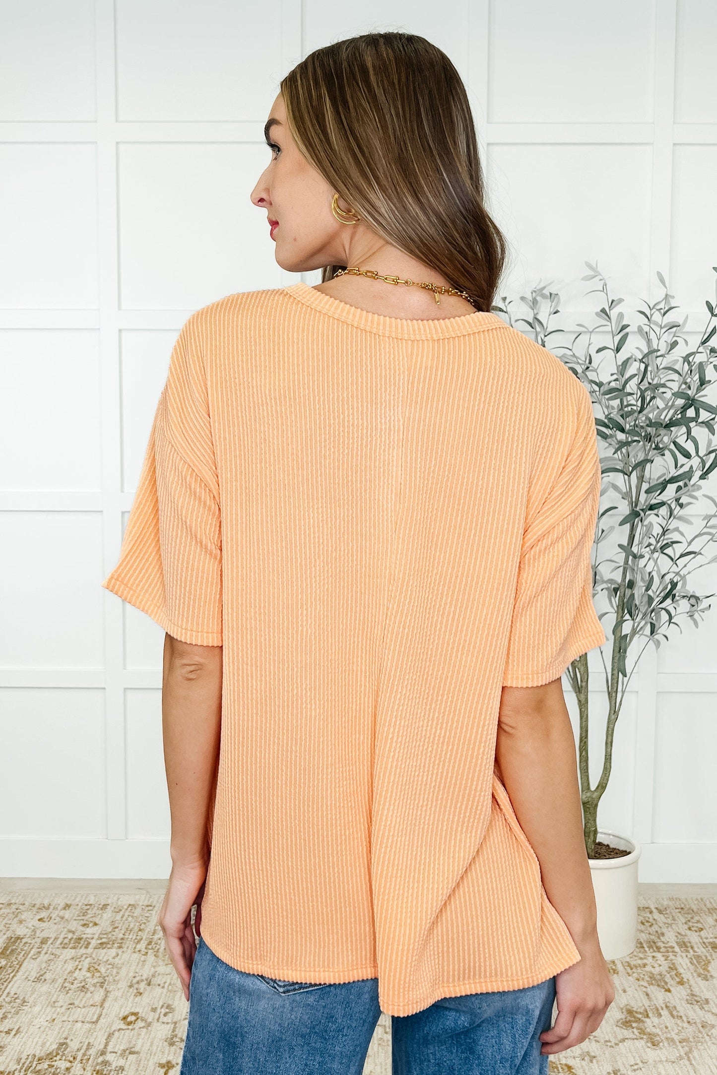 The Go-To Tee in Apricot Bliss - Ave