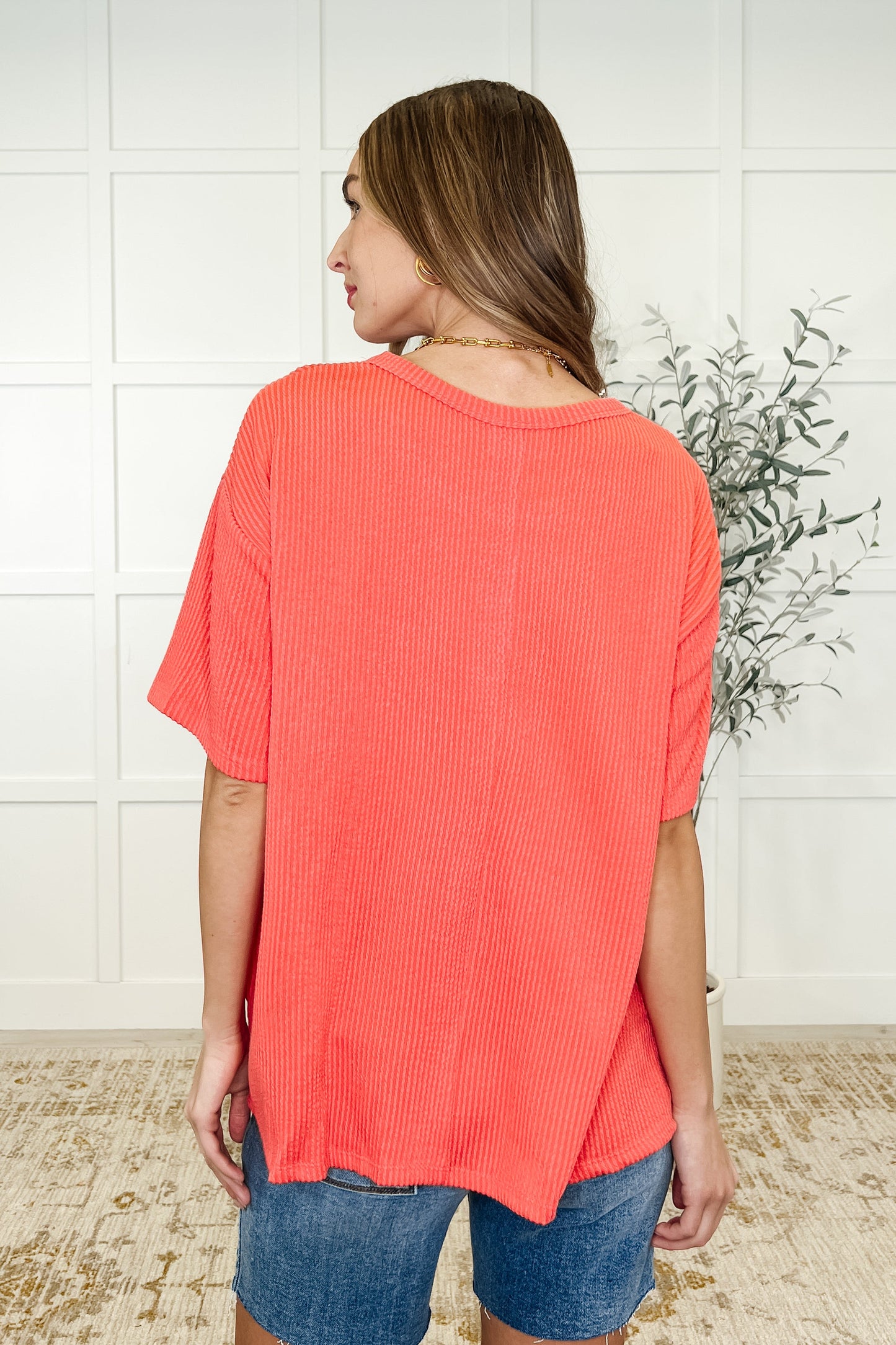 The Go-To Tee in Summer Coral - Ave